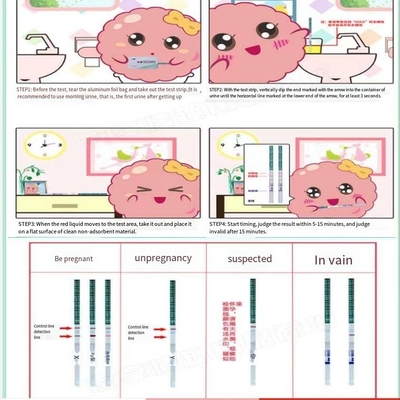 10개/박스 빠른 결과 초기 임신 테스트 키트 유효 기간 30개월