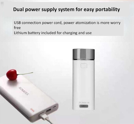 미니 휴대용 헬스케어 원자화기 안개 USB/2 AA 배터리를 위한 전기로 구동