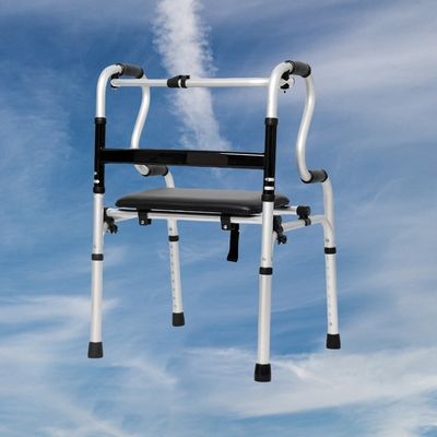 휴대용 접는 다리 훈련 바퀴가 없는 걷기 보조 스프러트 가죽 방수