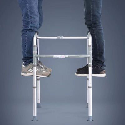 휴대용 접는 다리 훈련 바퀴가 없는 걷기 보조 스프러트 가죽 방수