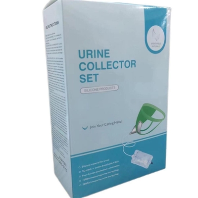 누출 방지 부드러운 가장자리 디자인 휴대용 일회용 소변 배수 가방 1000ml 2000ml 의료용