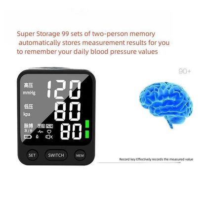 지능형 음성 심박수 모니터 전기 전원 공급원 표시 시간 및 날짜 성능