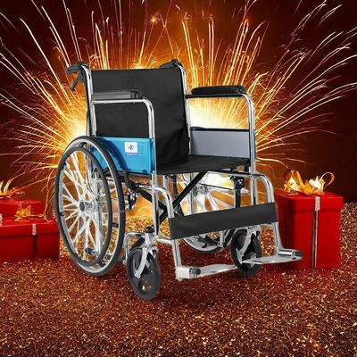 콤모드 리클리너와 함께 가벼운 폴더블 휠체어