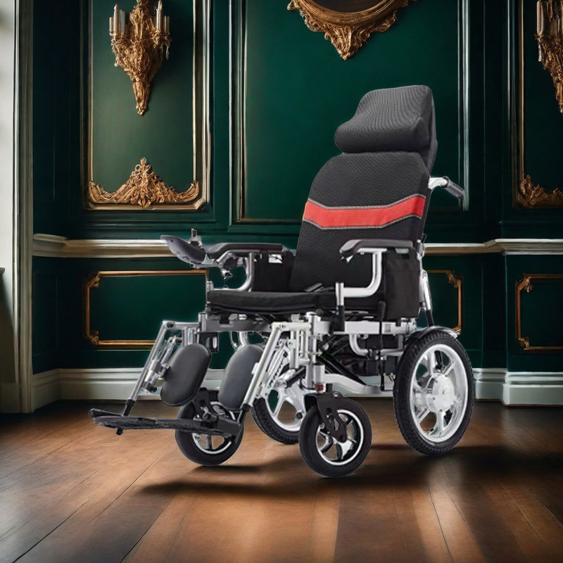 장애인용 24V 전동 휠체어 2023 휴대용 자동 접는 의자
